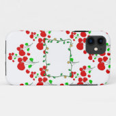 カスタマイズ可能な赤さくらんぼパターンアクセサリーLeahG Case-Mate iPhoneケース (裏面(横))