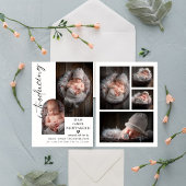 カスタマイズ可能な赤ちゃんの誕生お知らせテンプレートカード シーズンカード