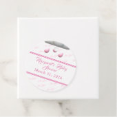 カスタマイズ可能な赤ちゃんシャワーの女の子 フェイバータグ (インサイチュ)