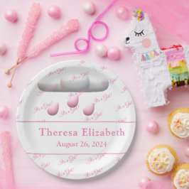 カスタマイズ可能な赤ちゃんシャワーの女の子 ペーパープレート