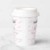カスタマイズ可能な赤ちゃんシャワーの女の子 紙コップ (右)