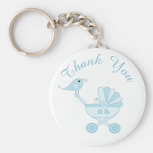 カスタマイズ可能な赤ちゃんシャワーパーティーの好意キーチェーン キーホルダー (正面)