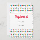 カスタマイズ可能な赤ちゃんシャワー告知フラットカード (裏面)