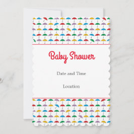 カスタマイズ可能な赤ちゃんシャワー告知フラットカード