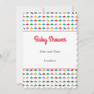 カスタマイズ可能な赤ちゃんシャワー告知フラットカード