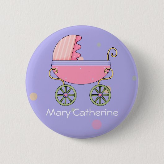 カスタマイズ可能な赤ちゃんシャワー特典 缶バッジ (正面)