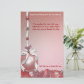 カスタマイズ可能な赤は文房具を飾ります 便箋 (スタンド正面)