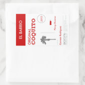 カスタマイズ可能な赤プエルトリカコキト 長方形シール (バッグ)