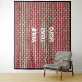 カスタマイズ可能な赤レンガ壁の背景ボード タペストリー (インサイチュ)