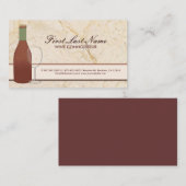 カスタマイズ可能な赤ワインつる植物名刺 名刺 (正面/裏面)