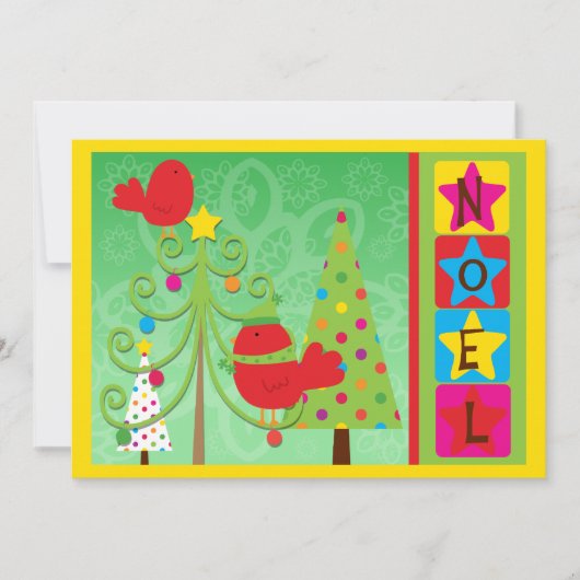 カスタマイズ可能な赤（鳥）ショウジョウコウカンチョウノールホリデーカード シーズンカード (正面)