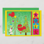 カスタマイズ可能な赤（鳥）ショウジョウコウカンチョウノールホリデーカード シーズンカード (正面/裏面)