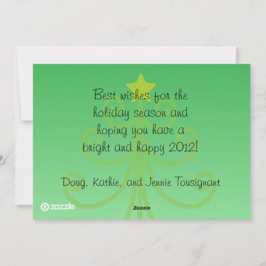 カスタマイズ可能な赤（鳥）ショウジョウコウカンチョウノールホリデーカード シーズンカード (裏面)