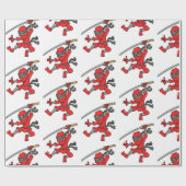 カスタマイズ可能な跳躍の忍者のデザイン ラッピングペーパー (フラット)