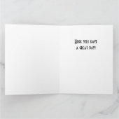 カスタマイズ可能な踊りカエルハッピーバースデー カード (内部)