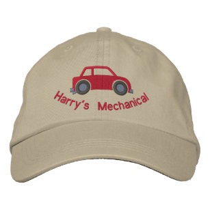 カスタマイズ可能な車の恋人か整備士の帽子 刺繍入りキャップ