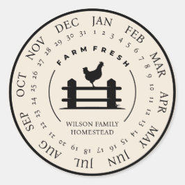 カスタマイズ可能な農場生卵カートン小規模企業 ラウンドシール