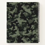 カスタマイズ可能な迷彩 ノートブック (裏面)