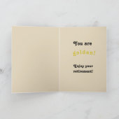 カスタマイズ可能な退職カード- カード (内部)