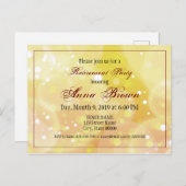 カスタマイズ可能な退職案内金ゴールド《写真》ぼけ味 ポストカード (正面/裏面)