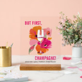 カスタマイズ可能な透明アクリルバー標識 アクリルサイン (ウェディング)