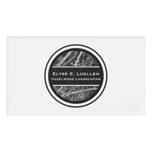 カスタマイズ可能な造園シャドウツリーサークル 名札 (正面)