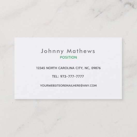 カスタマイズ可能な造園スローガン名刺 名刺 (裏面)