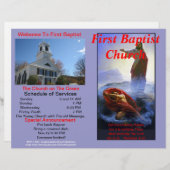 カスタマイズ可能な週刊教会の速報 – 外部のみ (正面/裏面)