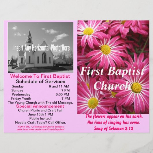 カスタマイズ可能な週刊教会速報（外部のみ） (正面)