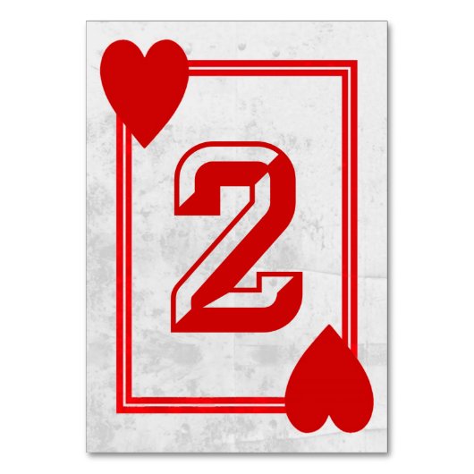 カスタマイズ可能な遊ぶカードテーブル数(No.2) テーブルナンバー (裏面)