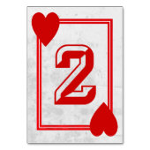 カスタマイズ可能な遊ぶカードテーブル数(No.2) テーブルナンバー (正面)