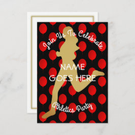 カスタマイズ可能な運動競技のパーティの招待状 招待状