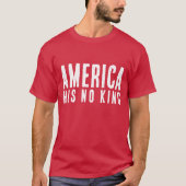 カスタマイズ可能な都市と州のNo Kings Day抗議 Tシャツ (正面)