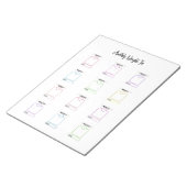 カスタマイズ可能な重量損失トラッカーテンプレート ノートパッド (アングル)