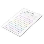 カスタマイズ可能な重量損失トラッカーテンプレート ノートパッド (アングル)