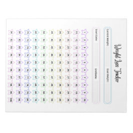 カスタマイズ可能な重量損失トラッカーテンプレート ノートパッド