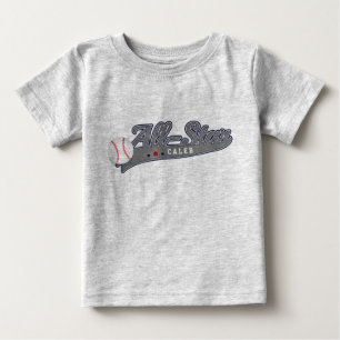 カスタマイズ可能な野球オールスタースポーツ ベビーTシャツ