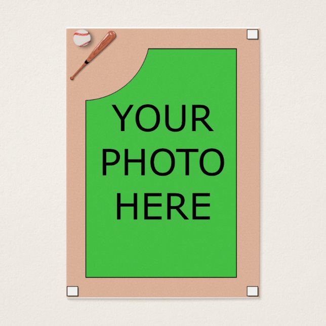 カスタマイズ可能な野球カード (正面)