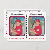 カスタマイズ可能な野球カード ポストカード (正面/裏面)