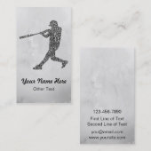 カスタマイズ可能な野球ソフトボールの名刺Temp 名刺 (正面/裏面)