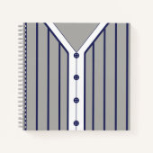 カスタマイズ可能な野球ソフトボールジャージーノートブック ノートブック (正面)