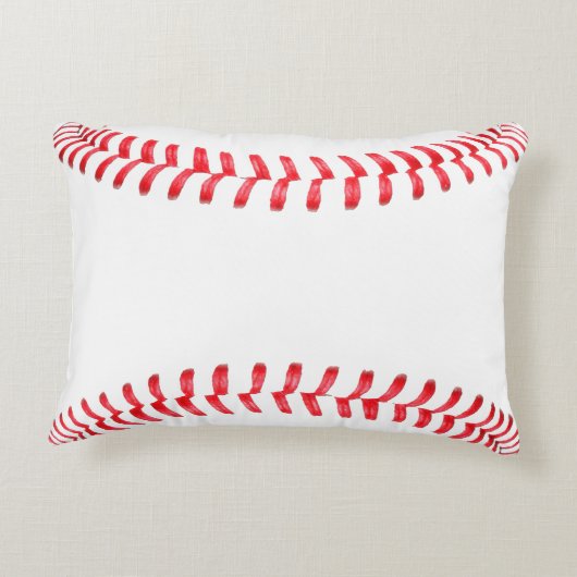 カスタマイズ可能な野球ベッドルームアクセント枕 アクセントクッション (裏面)