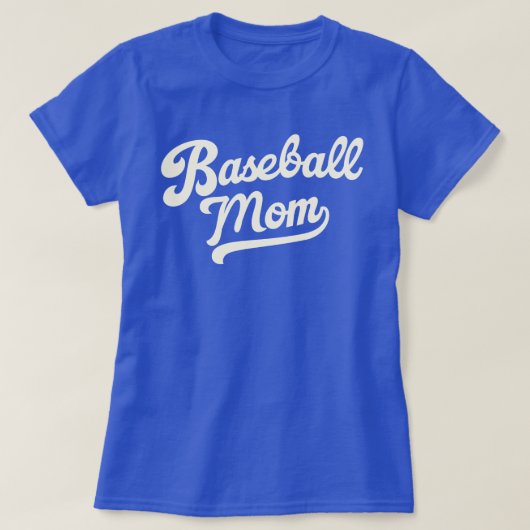 カスタマイズ可能な野球ママ用ジャージ番号 Tシャツ (デザイン正面)