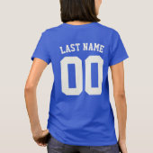 カスタマイズ可能な野球ママ用ジャージ番号 Tシャツ (裏面)