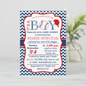 カスタマイズ可能な野球用ベビーシャワー招待状 招待状 (スタンド正面)