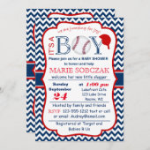 カスタマイズ可能な野球用ベビーシャワー招待状 招待状 (正面/裏面)