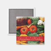 カスタマイズ可能な野菜アートキッチンマグネット マグネット (正面/裏面)