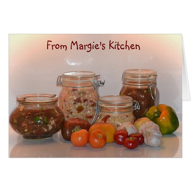 カスタマイズ可能な野菜レシピカード (正面横)