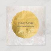 カスタマイズ可能な金ぱくホイルの名刺 スクエア名刺 (裏面)