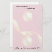 カスタマイズ可能な金ゴールドのオーナメントの文房具 便箋 (正面/裏面)